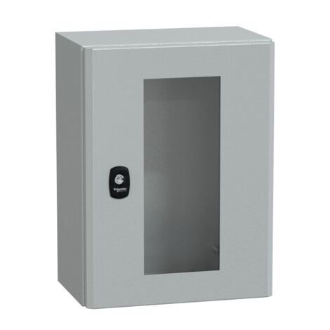 Spacial S3D - H400xL300xP200 mm + porte vitrée - NSYS3D4320T