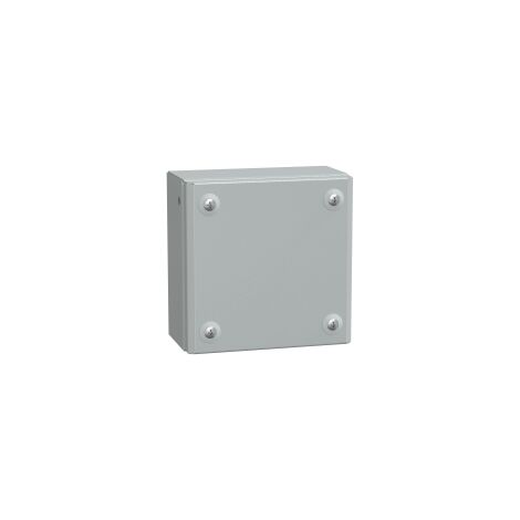 Spacial SBM - boite acier 150x150x80mm - couvercle plein - NSYSBM15158