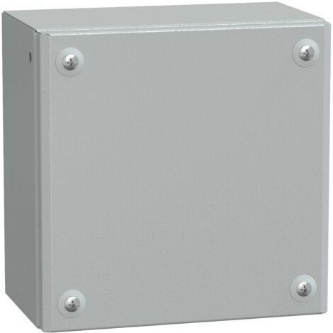 Spacial SBM - boite acier 200x200x120mm - couvercle plein - NSYSBM202012