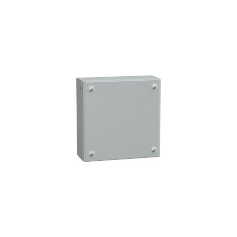 Spacial SBM - boite acier 200x200x80mm - couvercle plein - NSYSBM20208