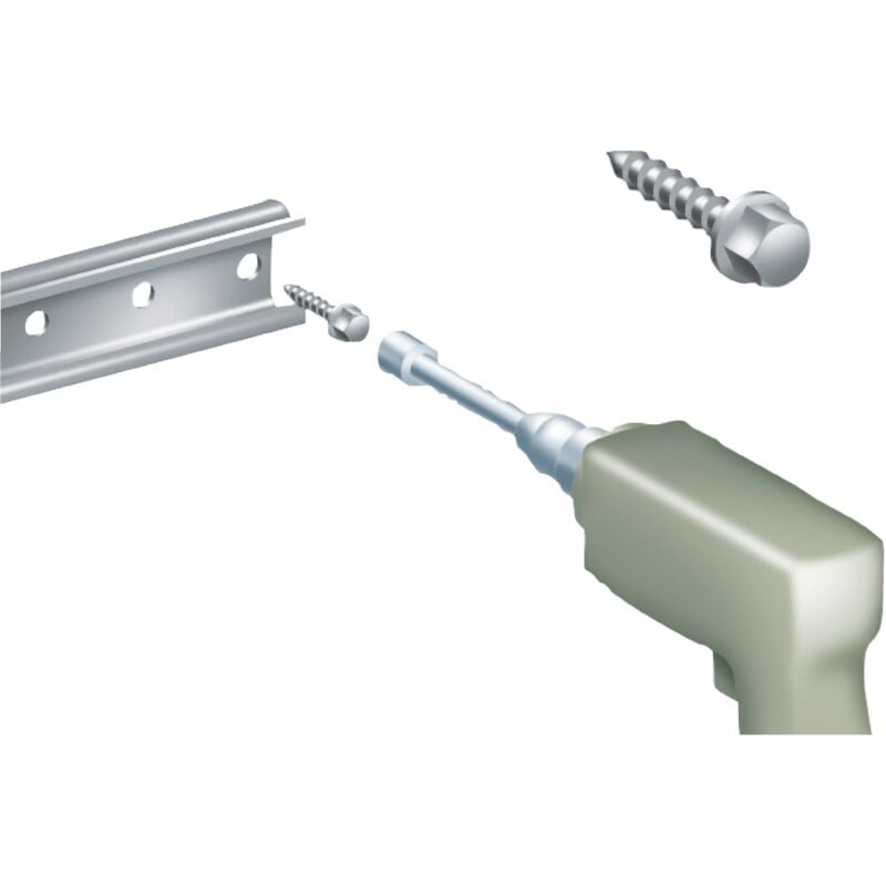Vis auto-taraudeuse tête hexagonale - 6.3 x 16 mm - thalassa Schneider Electric nsys16m6hs