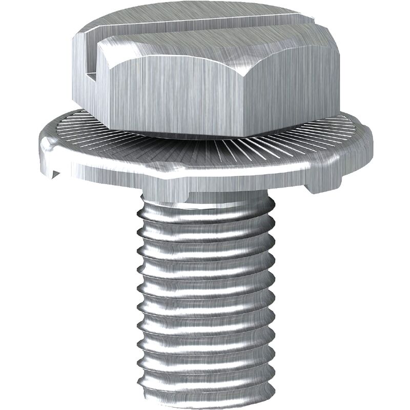 Schneider Electric - vis avec rondelle - tête h fendue - 6 x 12 mm - thalassa - boite de 100 af1va612