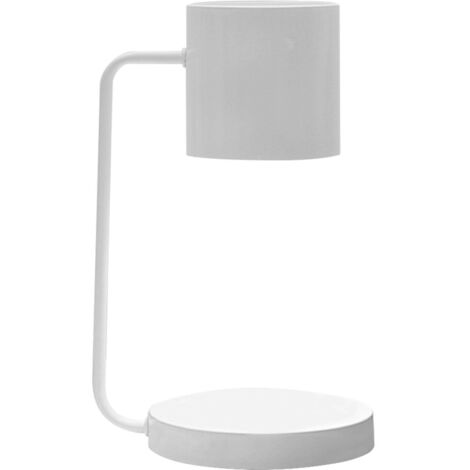 Spacnana Kerzenwärmerlampe, dimmbare Kerzenlampe, Kerzenwärmer aus Metall, Wachsbasis für großes Kerzenglas (Weiß).