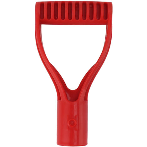 Spade Handle Plastic 32mm Inner Diameter D Grip Handle Shovel Handle Replacement for Snow Shovel Digging Raking Red