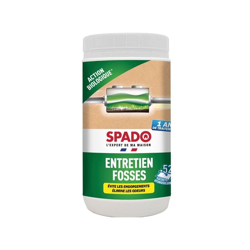 Spado - entretien toutes fosses 1 an 52 sachets