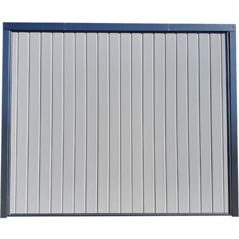 Spadone – Porte de garage basculante motorisée blanche 240x200 cm – Panneaux sandwich 20 mm – Système de verrouillage automatique – Télécommandes incluses