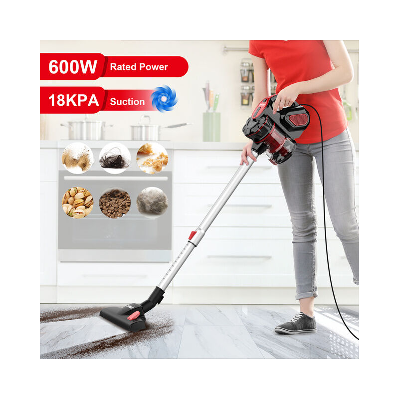 Fuienko - Aspirapolvere con filo 18000Pa 600W