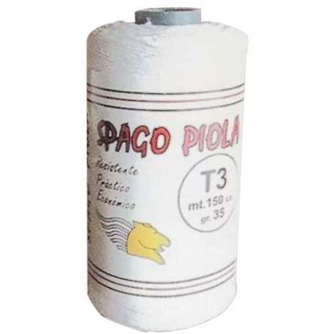 Spago Alimentare Cotone e Poliestere Bianco - 1,8 mm - 190 gr - 120 mt