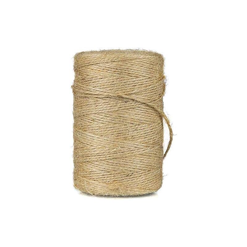 Rnemitery - Spago di iuta da 200 m, spago da giardino, corda di iuta naturale, spago per artigianato artistico, per giardinaggio, decorazione,