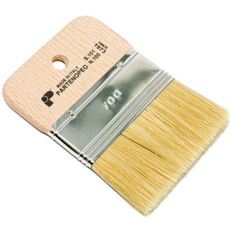 Spalter Decorativo Setola Bionda Manico Corto Legno - mm.9x70 - altezza setola mm.57 - 12 pz