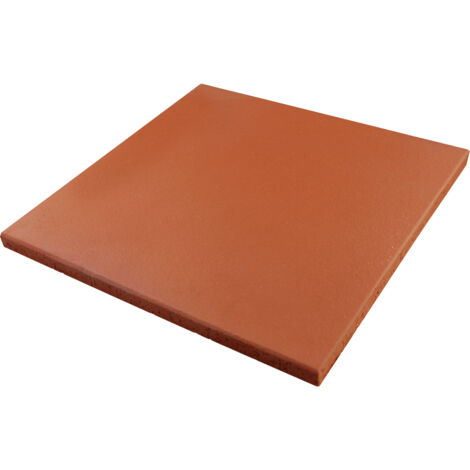 AMMONIT KERAMIK Spaltplatte 24 x 24 cm rot-natur