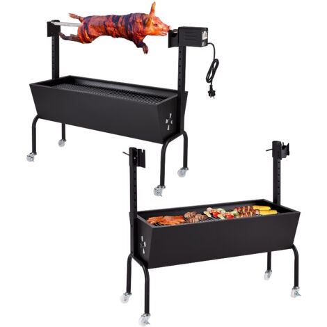 Spanferkelgrill Lammgrill Spanferkel Grill BBQ Grillwagen Spieß 85 cm m. Motor