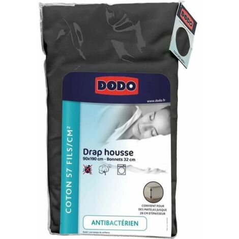 Spannbetttuch dodo anthrazit 90 x 190
