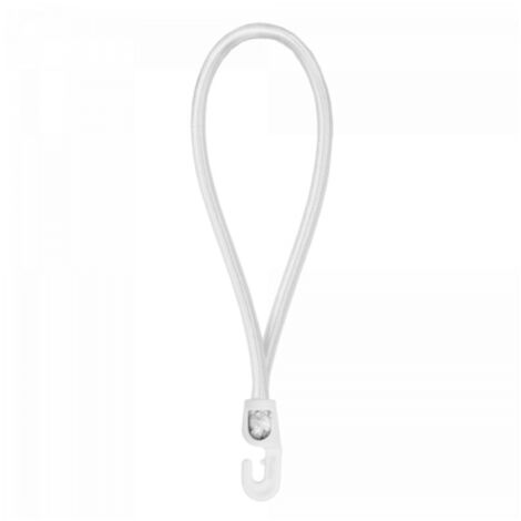 Spanngummi mit Haken in Weiß 40 cm