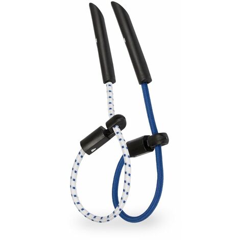 Spanngummis mit Haken 20er Set Blau 30 cm