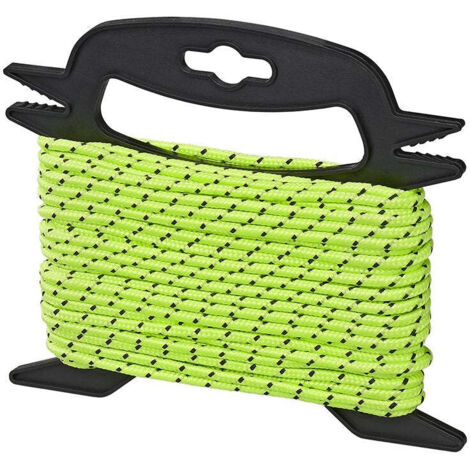 CAMPTROPIA Spannleine 4mm x 20m Fluoreszierend auf Haspel