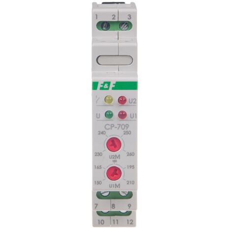 Spannungsrelais CP-709 einphasig, Un=450V+N, I=16A, 1 Modul