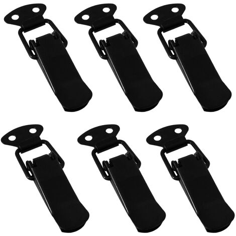 Spannverschluss LATCH Kniehebelspanner schwarz, 6 Stück