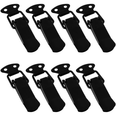Spannverschluss LATCH Kniehebelspanner schwarz, 8 Stück