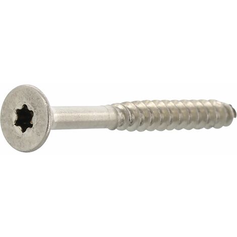 Spanplattenschraube Senkkopf 3x40 Holzschrauben Teilgewinde TX10, Edelstahl A4 - 200 Stück