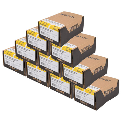 Spanplattenschrauben Verzinkt 4 x 70 mm Torx 20 Teilgewinde -