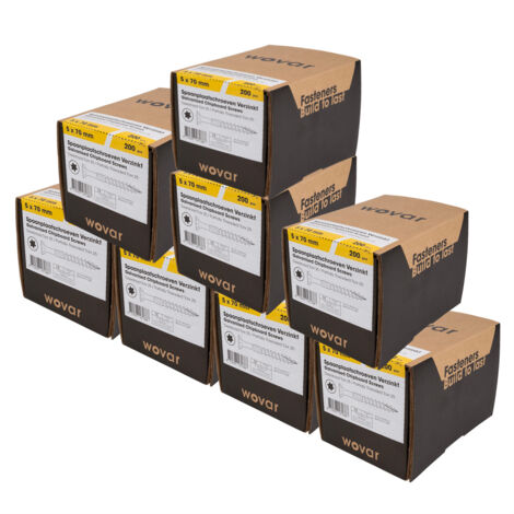 Spanplattenschrauben Verzinkt 5 x 70 mm Torx 25 Teilgewinde -