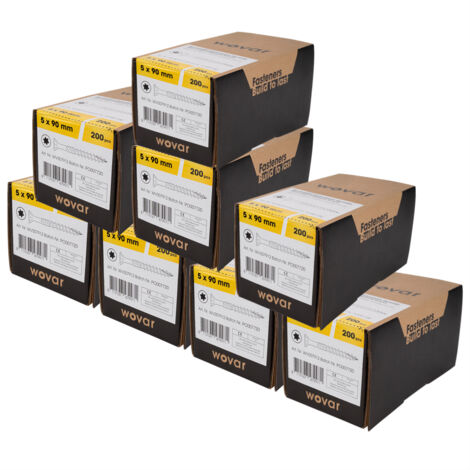 Spanplattenschrauben Verzinkt 5 x 90 mm Torx 25 Teilgewinde -