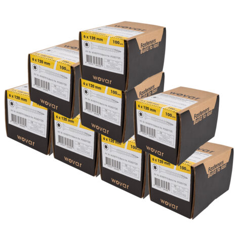 Spanplattenschrauben Verzinkt 6 x 120 mm Torx 30 Teilgewinde -