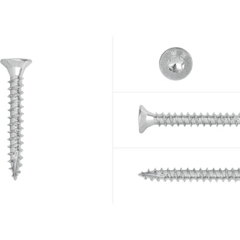 Spanplattenschrauben Verzinkt 6 x 40 mm Torx 30 Teilgewinde -