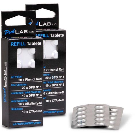 Spar-SET 2x Refill Tablets für PoolLab (140 Tabl.)