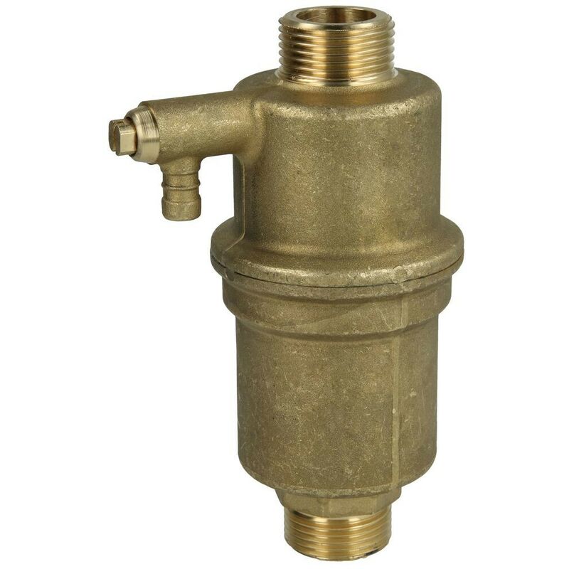 Séparateur d'air laiton solaire 2 côtés 3/4'' fm avec purgeur