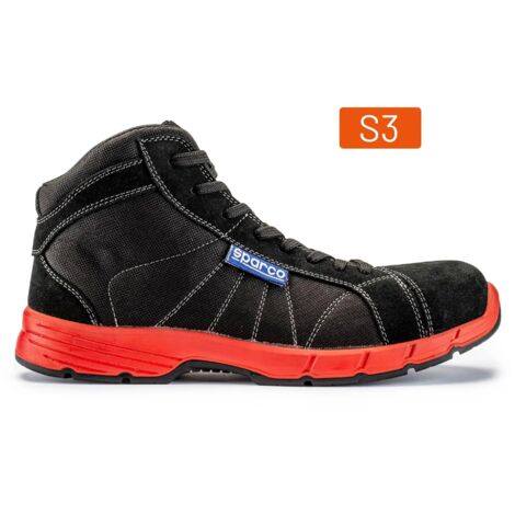 Sparco 07524NRNR Zapato de Seguridad Challenge ESD S3 SRC Negro 48