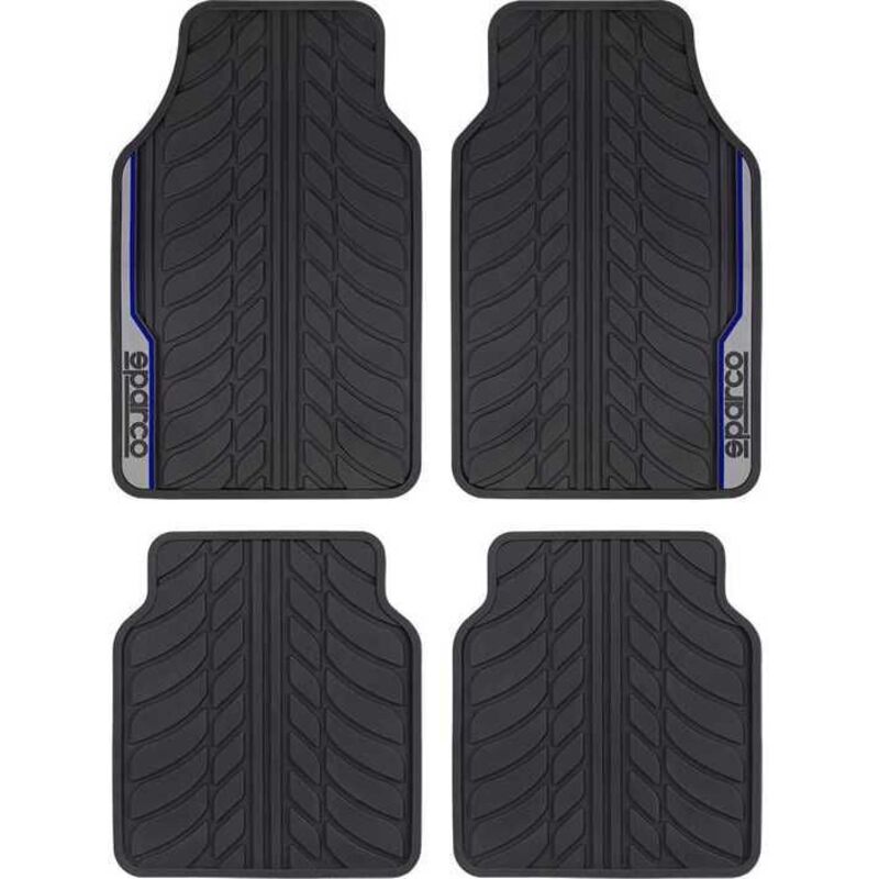 SPARCO blue strip PVC mat (x4)
