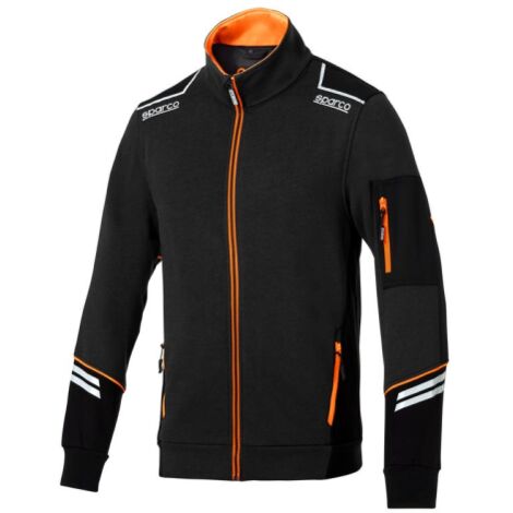 SPARCO FELPA ALABAMA BLACK ORANGE TG S