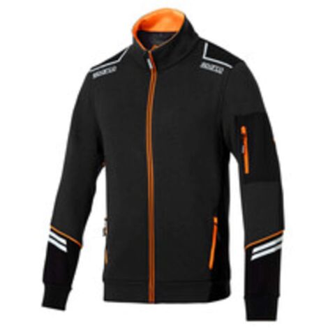 SPARCO FELPA ALABAMA BLACK ORANGE TG XS