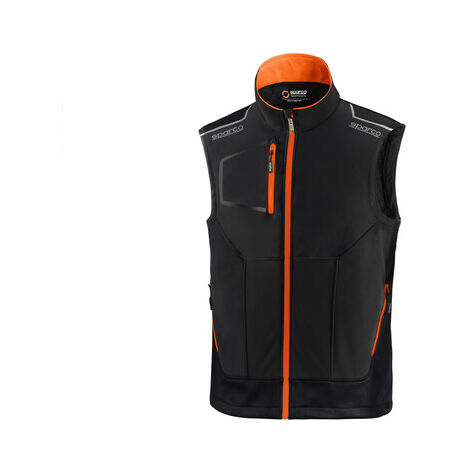 SPARCO GILET ILLINOIS BLACK ORANGE TG L- 1,0 pz