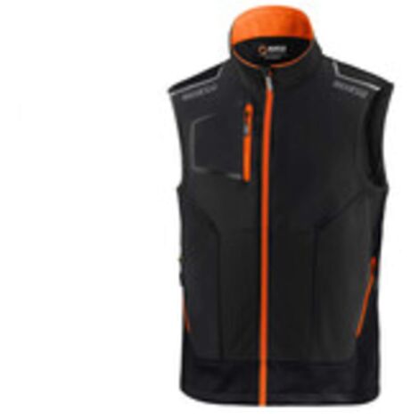 SPARCO GILET ILLINOIS BLACK ORANGE TG M