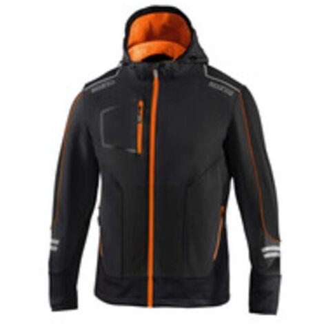 SPARCO GIUBBINO YORK BLACK ORANGE TG XXL