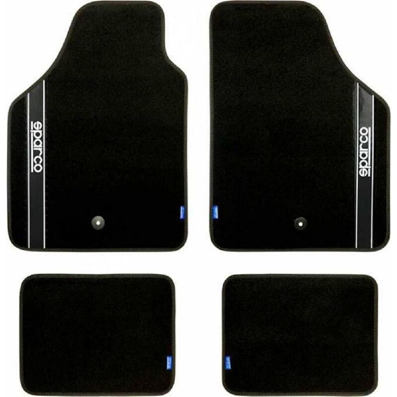 Tapis Moquette Bande Noir