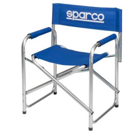 Sparco Paddock sedia regista pieghevole blu per giardino campeggio spiaggia outdoor