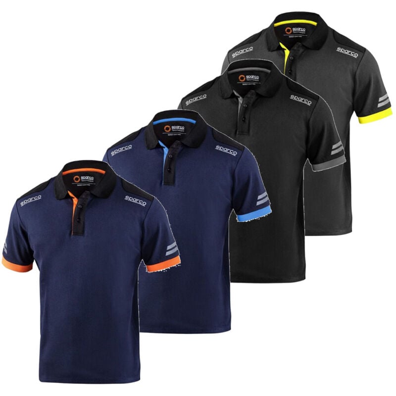 02415BMAF Polo technique Toledo Bleu xl - Sparco