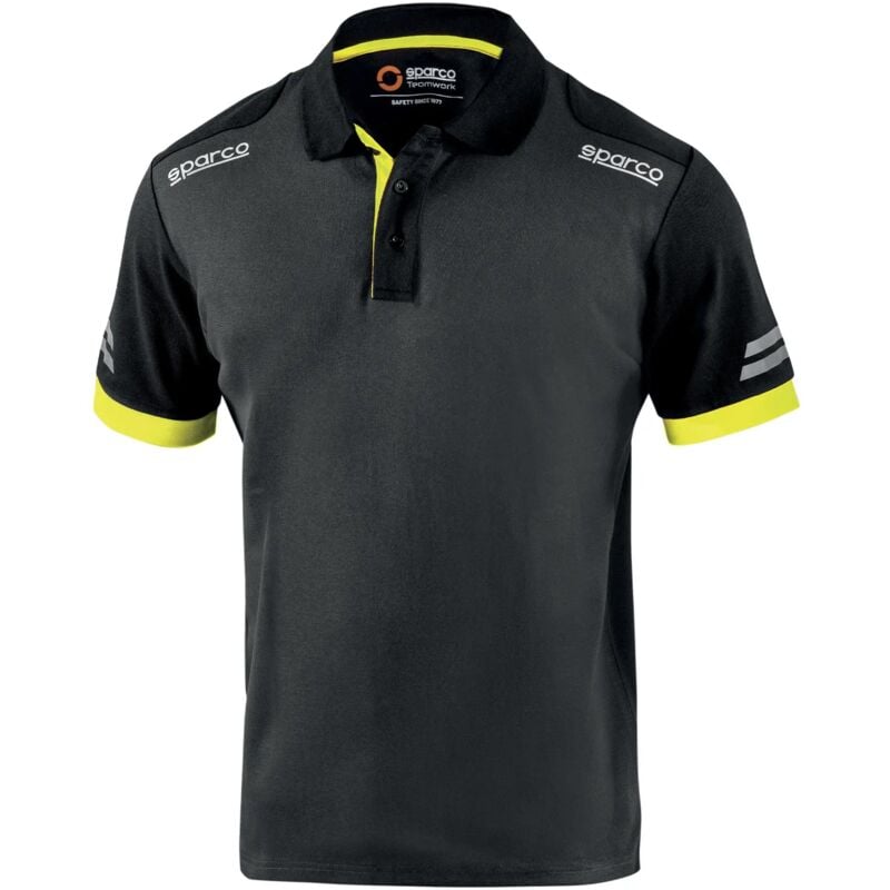 02415GSGF Toledo Polo technique Gris/Jaune xl - Sparco