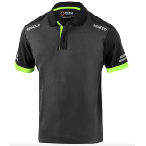 SPARCO POLO TOLEDO GREY GREEN TG XL