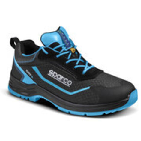 SPARCO SCARPE ASTER S3 NERO AZZURRO FLUO N.38- 1,0 pz