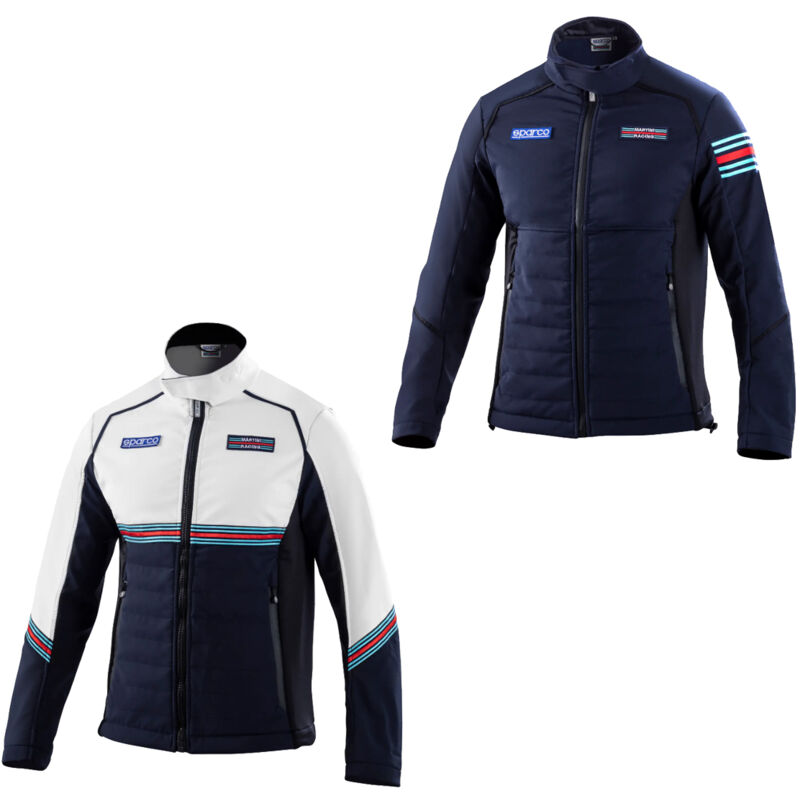 Sparco Softshell Martini Racing Jacke 01363mrbm - Xl - Blanche Et Bleue