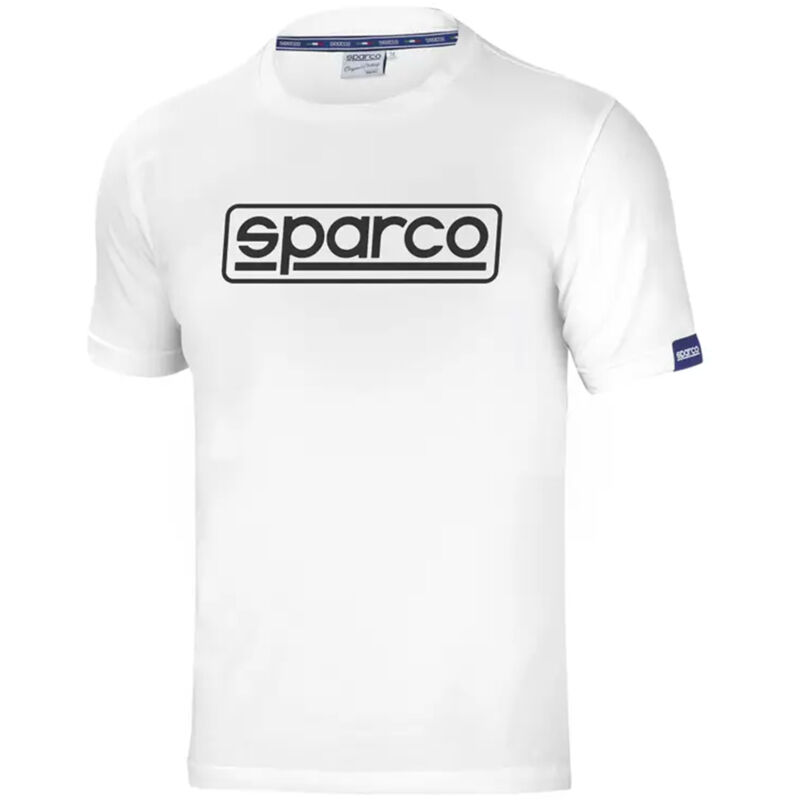Image of T-Shirt Frame Maglietta mezze maniche con Logo Sparco Bianco - l