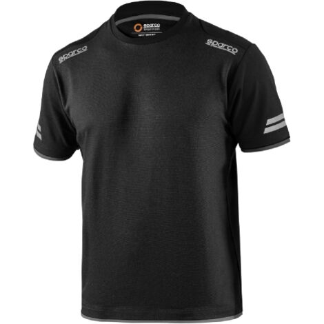 SPARCO T-SHIRT TUCSON BLACK GREY TG XXL
