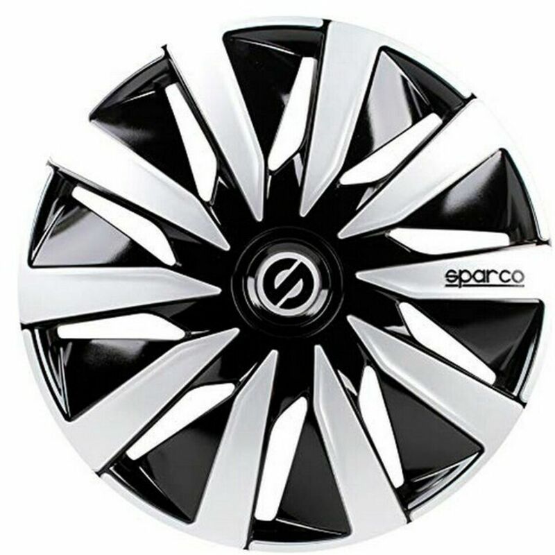 

Sparco Tapacubos Sparco Lazio Negro Plateado 14" (4 uds)