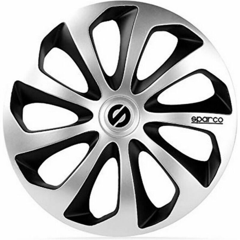 

Sparco Tapacubos Sparco Sicilia CS5 Negro Plateado 14" (4 uds)