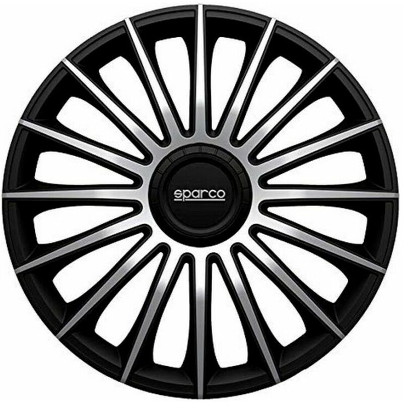 

Sparco Tapacubos Sparco Torino CS5 Negro Plateado 16" (4 uds)